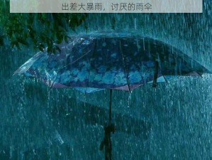 出差大暴雨，讨厌的雨伞