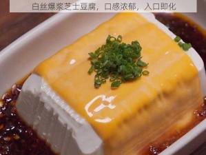 白丝爆浆芝士豆腐，口感浓郁，入口即化