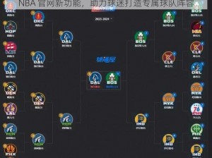 NBA 官网新功能，助力球迷打造专属球队阵容