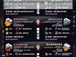 《崩坏星穹铁道镜流遗器推荐详解：核心遗器套装选择与搭配策略》