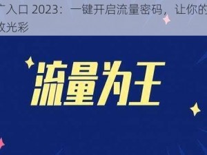 b 站推广入口 2023：一键开启流量密码，让你的品牌在 b 站绽放光彩