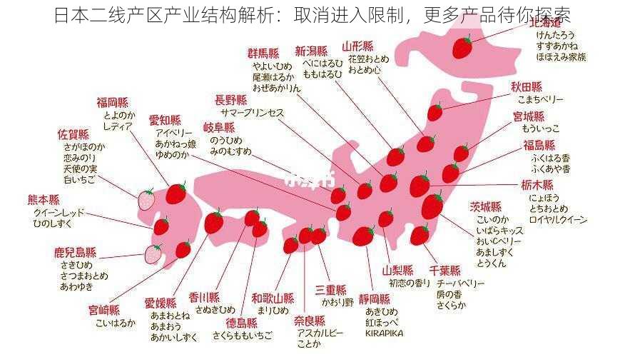 日本二线产区产业结构解析：取消进入限制，更多产品待你探索