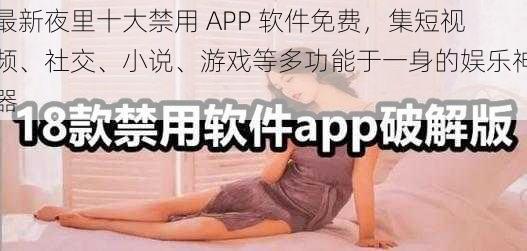 最新夜里十大禁用 APP 软件免费，集短视频、社交、小说、游戏等多功能于一身的娱乐神器