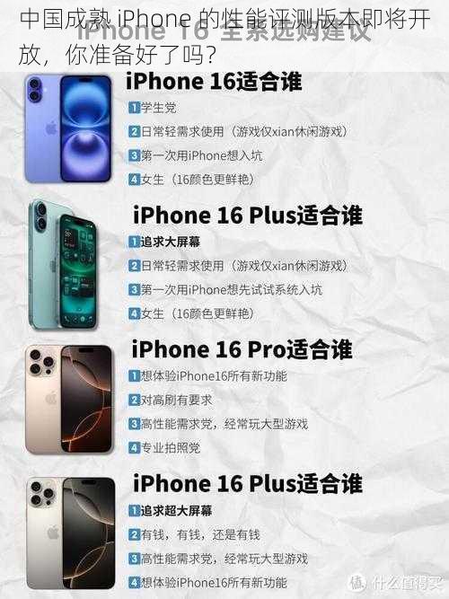 中国成熟 iPhone 的性能评测版本即将开放，你准备好了吗？