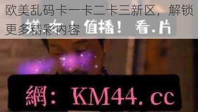 欧美乱码卡一卡二卡三新区，解锁更多精彩内容