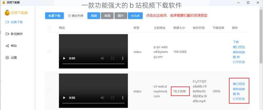 一款功能强大的 b 站视频下载软件