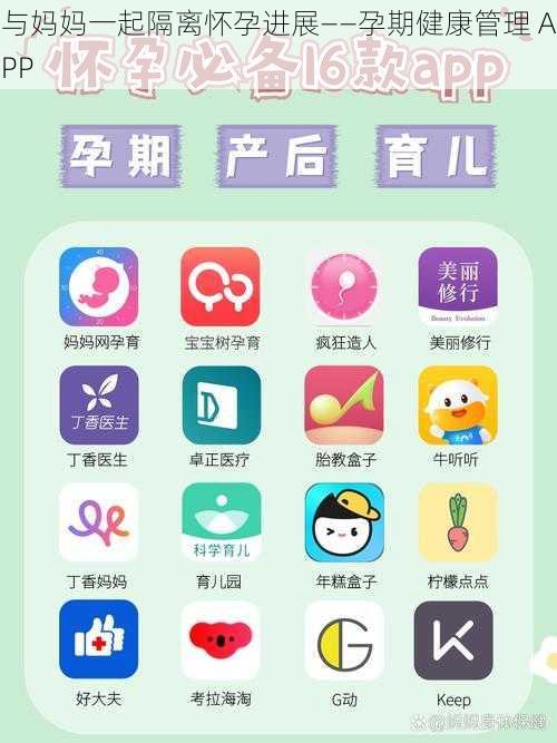 与妈妈一起隔离怀孕进展——孕期健康管理 APP