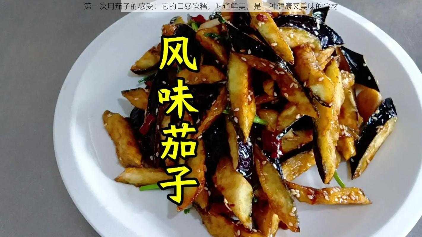 第一次用茄子的感受：它的口感软糯，味道鲜美，是一种健康又美味的食材