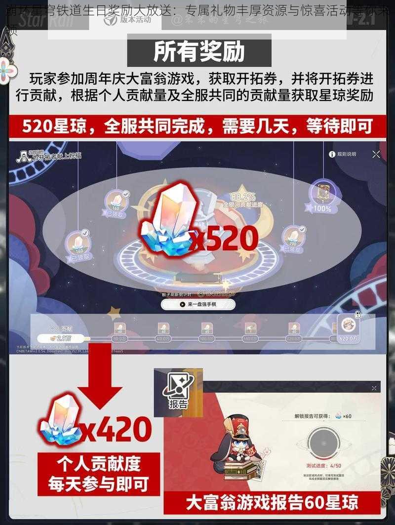 崩坏星穹铁道生日奖励大放送：专属礼物丰厚资源与惊喜活动等你来领