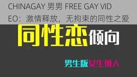 CHINAGAY 男男 FREE GAY VIDEO：激情释放，无拘束的同性之爱