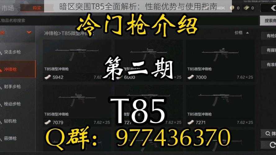 暗区突围T85全面解析：性能优势与使用指南